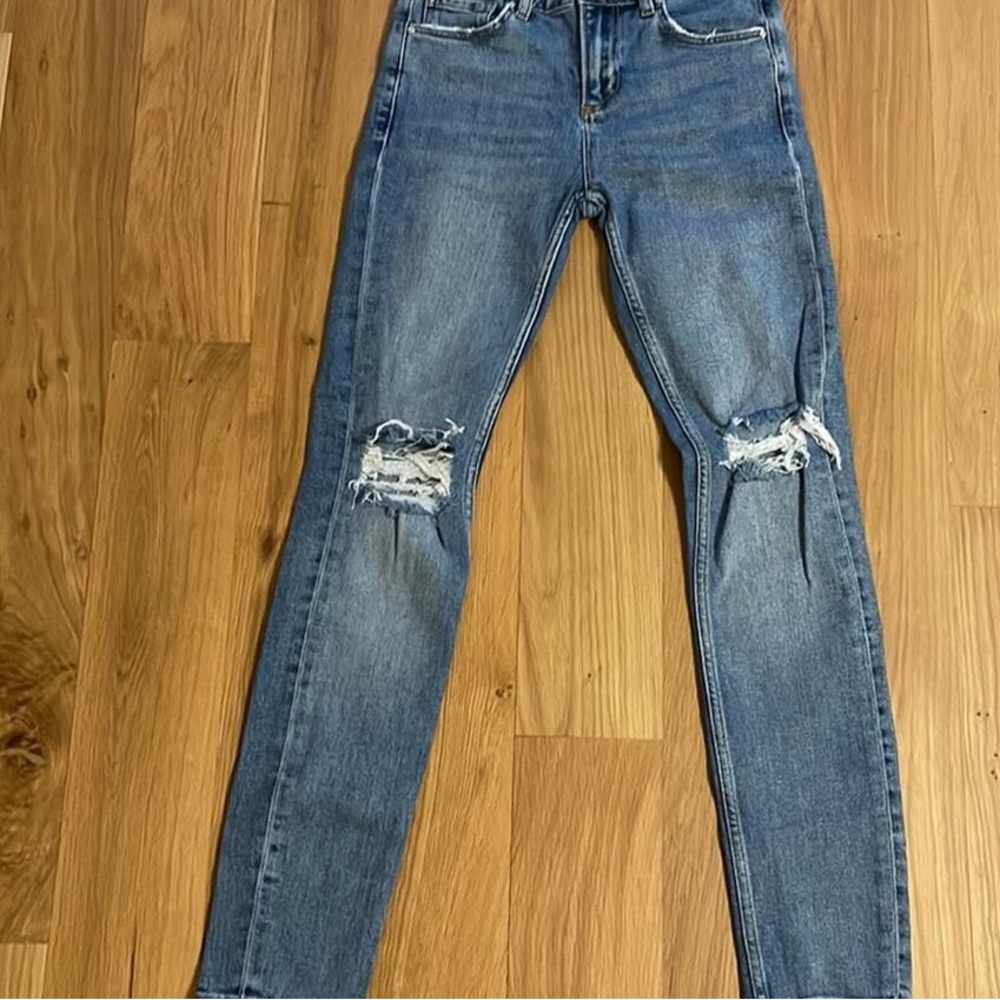 Distressed Blue Women's Jeans